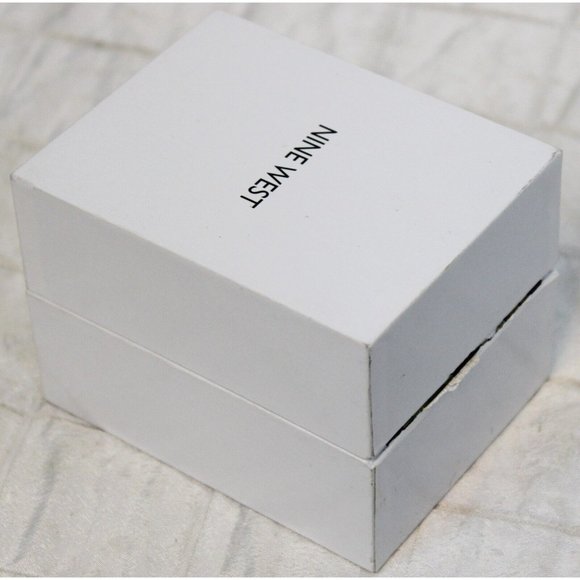 NWT Nine West Brown Leather Gold Colored Watch Women's Analog Business Formal - Picture 9 of 12